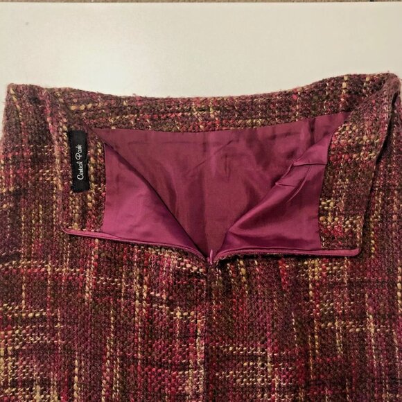Central Park Womens Tweed Pencil Skirt, Size M - Picture 5 of 8